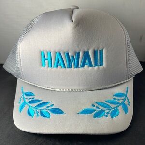 Hawaiian headwear Hawaii Leaf Embroidered Snapback Trucker Hat